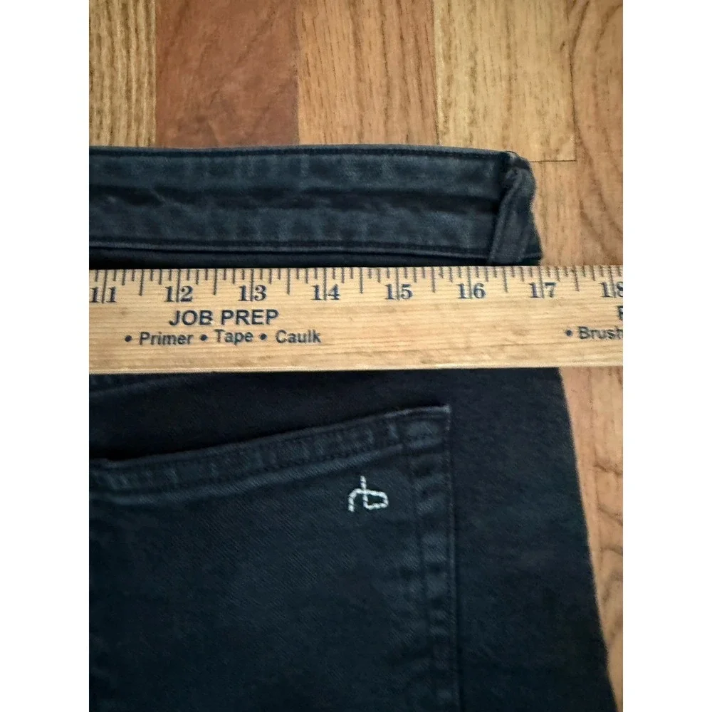 RAG & BONE NY Men Fit 2 Slim Archer Faded Black Jean Slim Stretch Denim Men 32